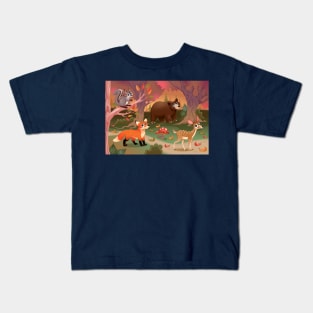 Woods Animals Kids T-Shirt